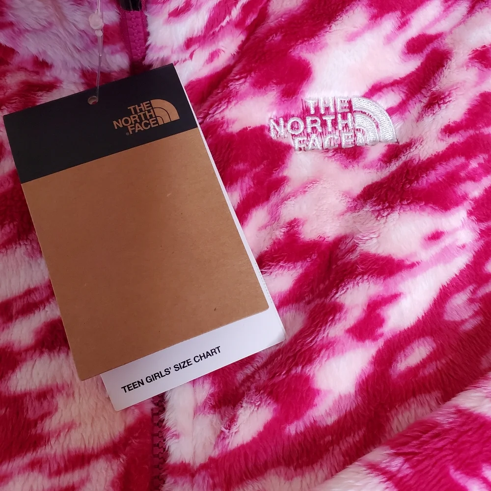 Girls the north face osilita full zip jacket pink outdoors Activewear Cozy Ski